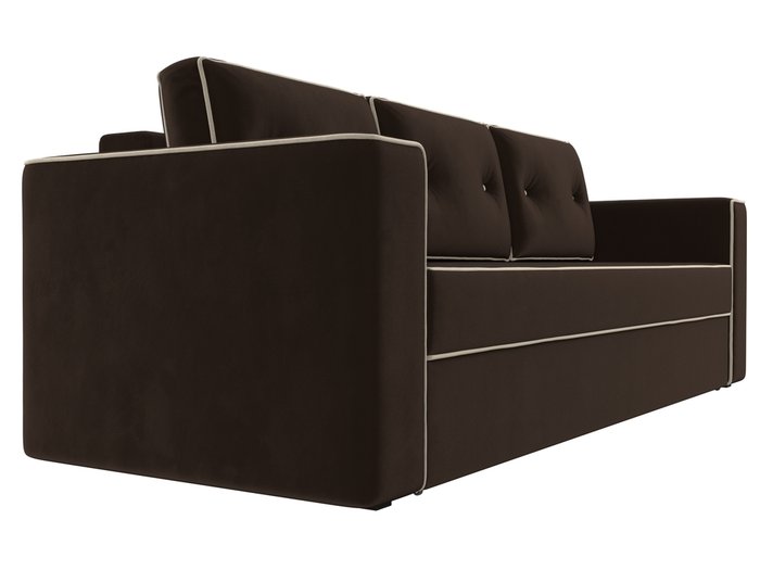 Прямой диван-кровать Принстон коричневого цвета - купить Прямые диваны по цене 43999.0