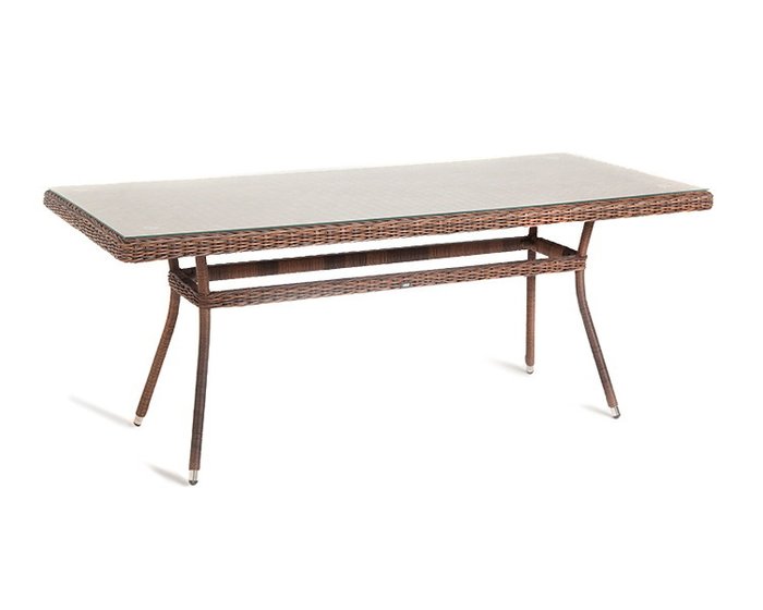 Обеденный стол Латте 160 коричневого цвета - лучшие Садовые столы в INMYROOM