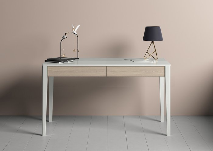 Стол письменный Fjord бело-белого цвета - лучшие Письменные столы в INMYROOM