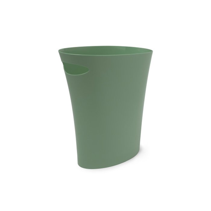 Контейнер мусорный Skinny зеленого цвета - лучшие Плетеные корзины в INMYROOM