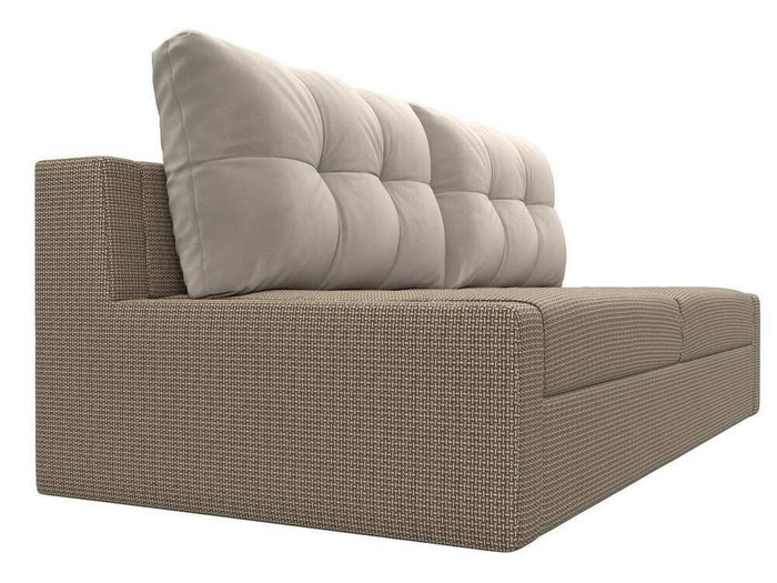 Прямой диван-кровать Мартин бежево-коричневого цвета - лучшие Прямые диваны в INMYROOM