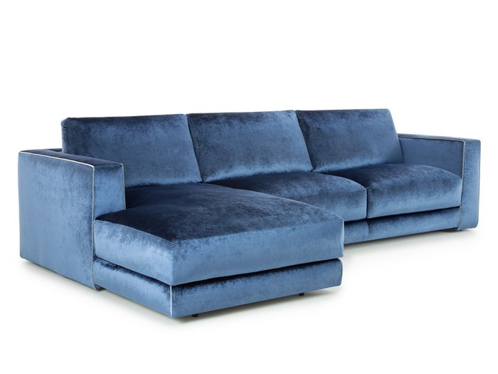Угловой диван Аризона buono синего цвета - купить Угловые диваны по цене 118000.0