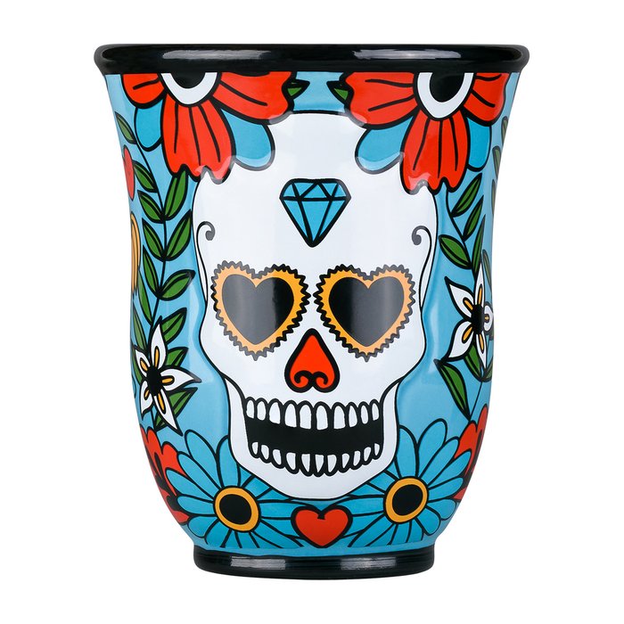 Стакан для зубных щеток Los Muertos из керамики - купить Стаканы и держатели для зубных щеток по цене 1255.0 Стакан для зубных щеток Los Muertos из керамики - купить Стаканы и держатели для зубных щеток по цене 1255.0