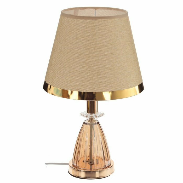 Настольная лампа с бежевым абажуром - купить Настольные лампы по цене 3895.0
