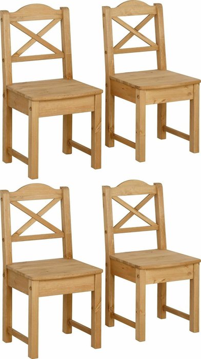 Набор из четырех стульев Ванда бежевого цвета