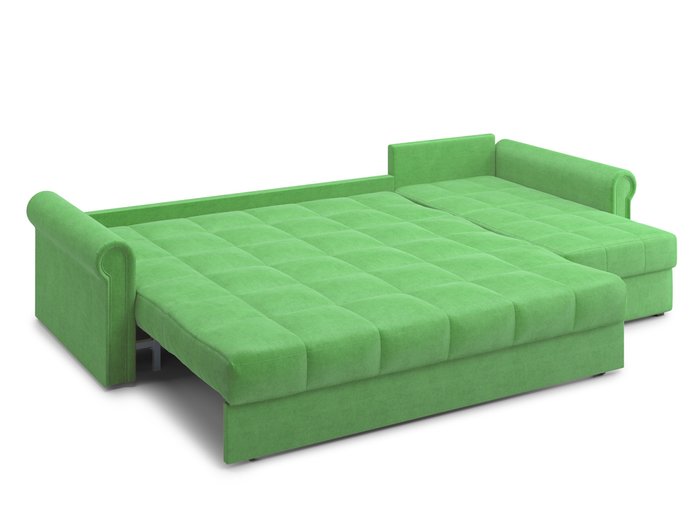 Угловой диван-кровать Палермо 1.2 светло-зеленого цвета - лучшие Угловые диваны в INMYROOM