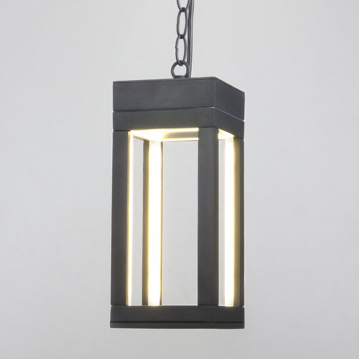 Уличный подвесной светодиодный светильник Frame серого цвета - лучшие Подвесные уличные светильники в INMYROOM