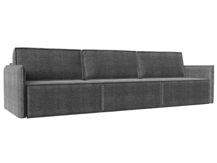 Прямой диван-кровать Либерти лонг серого цвета