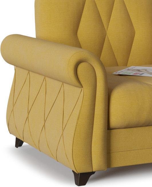 Кресло Эвора Yellow желтого цвета - лучшие Интерьерные кресла в INMYROOM