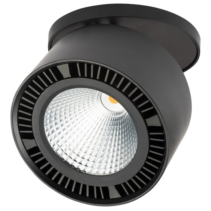 Светодиодный встраиваемый светильник Forte inca 3000K черного цвета
