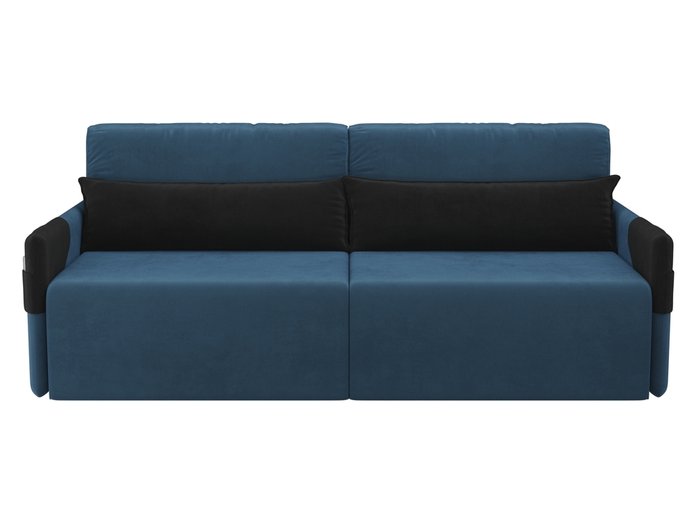 Прямой диван-кровать Армада синего цвета - купить Прямые диваны по цене 34190.0