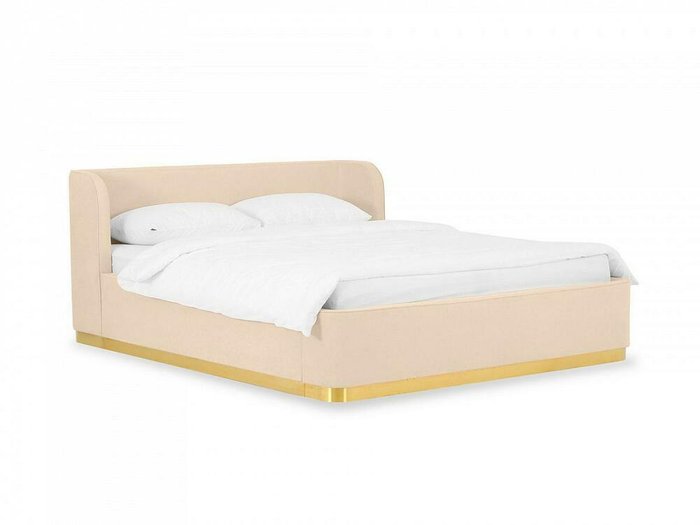 Кровать Vibe 160х200 светло-бежевого цвета с подъемным механизмом