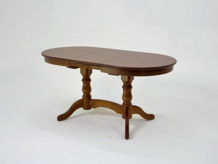 Обеденный раскладной стол Бизе коричневого цвет - купить Обеденные столы по цене 32900.0
