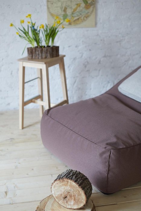 Кресло-лежак для двоих коричневого цвета - купить Бескаркасная мебель по цене 32890.0