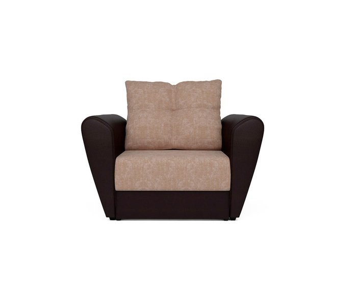Кресло-кровать Квартет бежево-коричневого цвета - купить Интерьерные кресла по цене 20390.0
