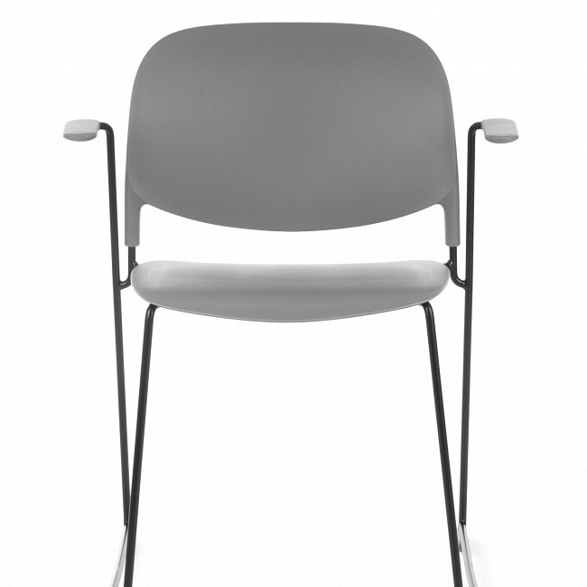 Стул Stacks Arm серого цвета - купить Обеденные стулья по цене 7004.0