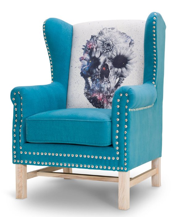 Кресло Daisy Chain синие - купить Интерьерные кресла по цене 90000.0