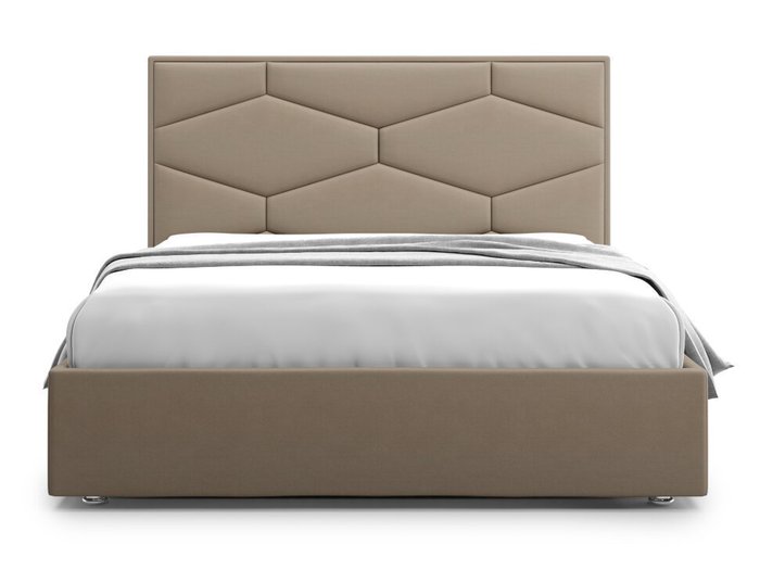 Кровать Premium Milana 4 160х200 коричневого цвета с подъемным механизмом - купить Кровати для спальни по цене 61000.0