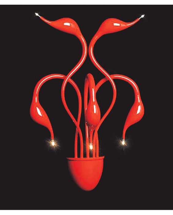 Бра Magica красного цвета - купить Бра и настенные светильники по цене 6300.0