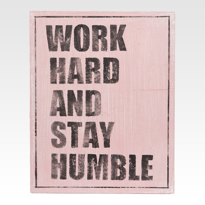 Панно Work hard and stay humble - купить Декор стен по цене 1879.0