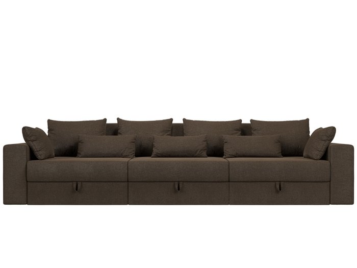 Прямой диван-кровать Мэдисон Long коричневого цвета - купить Прямые диваны по цене 48990.0