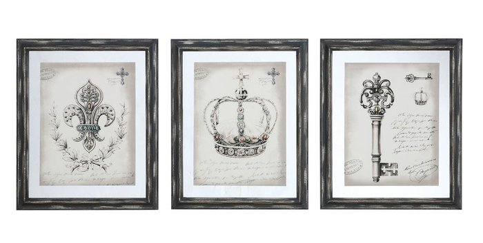 Картина в рамке Queen Sketchs Fleur de Lys 