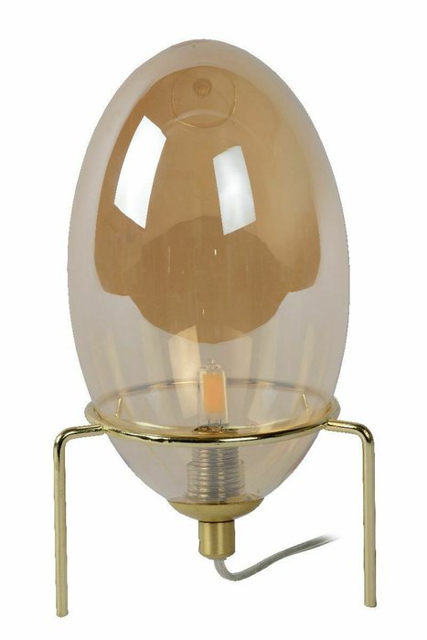 Настольная лампа Extravaganza Bellister 03527/01/62 (стекло, цвет янтарный) - купить Настольные лампы по цене 9374.0