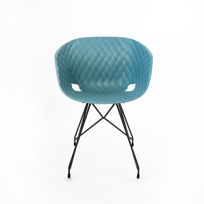 Кресло Uni-Ka сизового цвета - купить Обеденные стулья по цене 26200.0