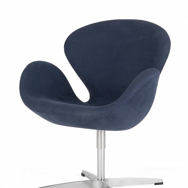 Кресло Swan синего цвета - лучшие Интерьерные кресла в INMYROOM