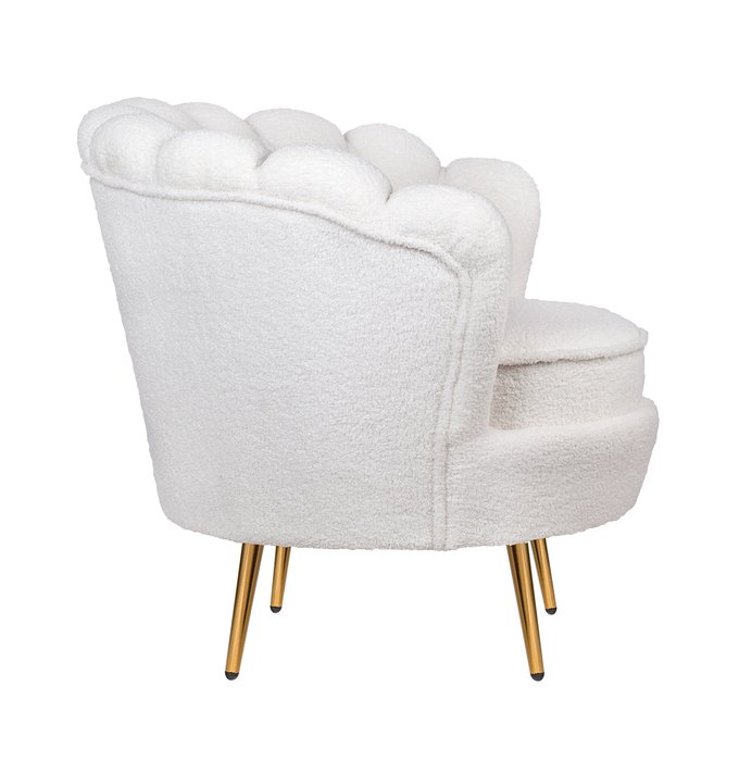 Кресло Pearl boucle светло-бежевого цвета - лучшие Интерьерные кресла в INMYROOM