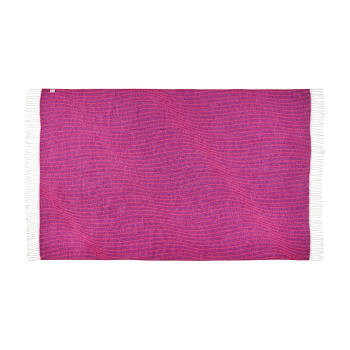 Плед Karim 110х170 фиолетово-розового цвета - лучшие Пледы в INMYROOM
