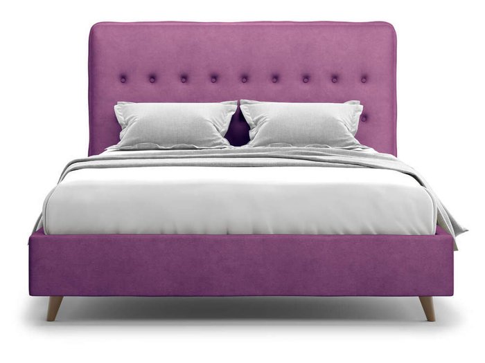 Кровать Bergamo фиолетового цвета 140х200