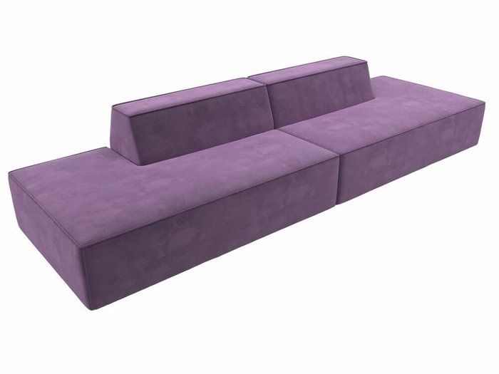 Прямой модульный диван Монс Лофт сиреневого цвета - лучшие Прямые диваны в INMYROOM