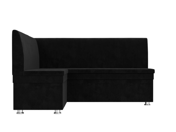 Угловой диван Уют черного цвета левый угол - купить Угловые диваны по цене 28999.0
