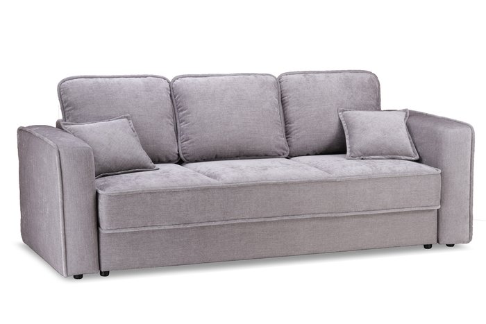 Прямой диван-кровать Скайфол премиум серого цвета - лучшие Прямые диваны в INMYROOM