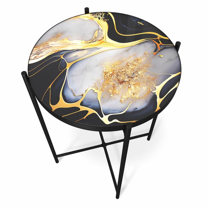 Столик кофейный Cosmic золотого цвета - лучшие Кофейные столики в INMYROOM