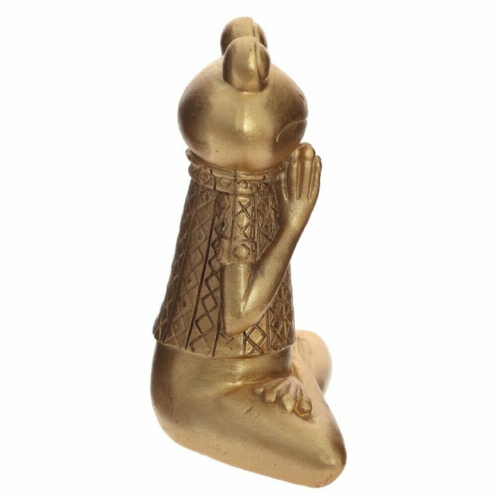 Фигурка декоративная Лягушка золотого цвета - купить Фигуры и статуэтки по цене 1700.0