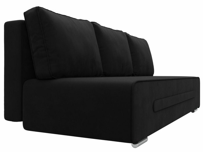 Прямой диван-кровать Приам черного цвета - лучшие Прямые диваны в INMYROOM