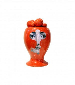 Декоративная ваза с крышкой Raccolto Red