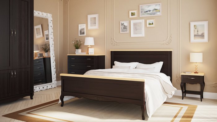  Кровать Кассис из массива бука 160х200 - лучшие Кровати для спальни в INMYROOM