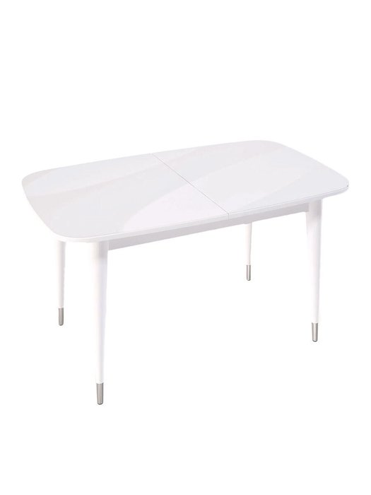 Раздвижной обеденный стол K1250 белого цвета