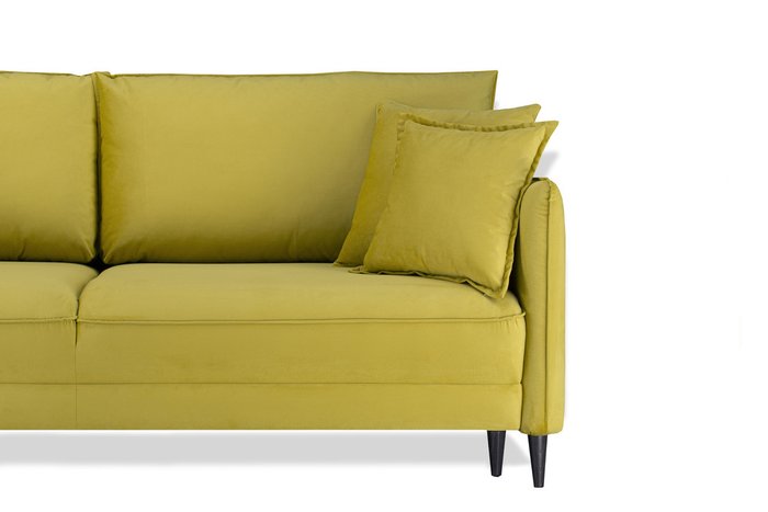 Прямой диван-кровать Йорк Премиум горчичного цвета - лучшие Прямые диваны в INMYROOM