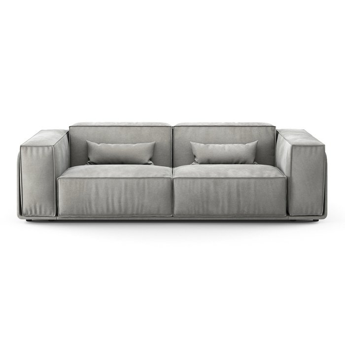 Диван-кровать Vento Classic Long серого цвета - купить Прямые диваны по цене 129500.0