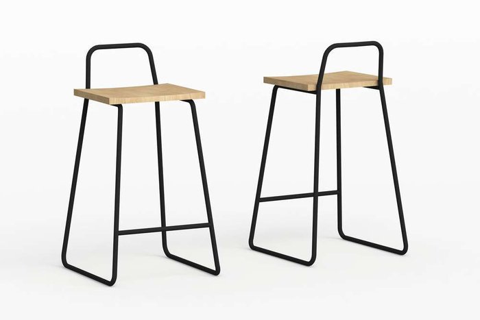 Барный стул Bauhaus синего цвета - купить Барные стулья по цене 8900.0 Барный стул Bauhaus синего цвета - купить Барные стулья по цене 8900.0