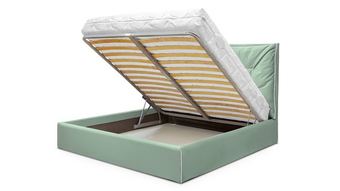 Кровать Миранда 160х200 мятного цвета - купить Кровати для спальни по цене 59800.0