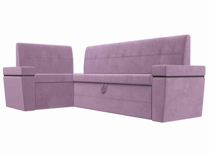 Угловой диван-кровать Деметра сиреневого цвета левый угол - лучшие Угловые диваны в INMYROOM