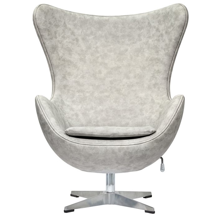 Кресло Egg Chair серого цвета - лучшие Интерьерные кресла в INMYROOM Кресло Egg Chair серого цвета - лучшие Интерьерные кресла в INMYROOM