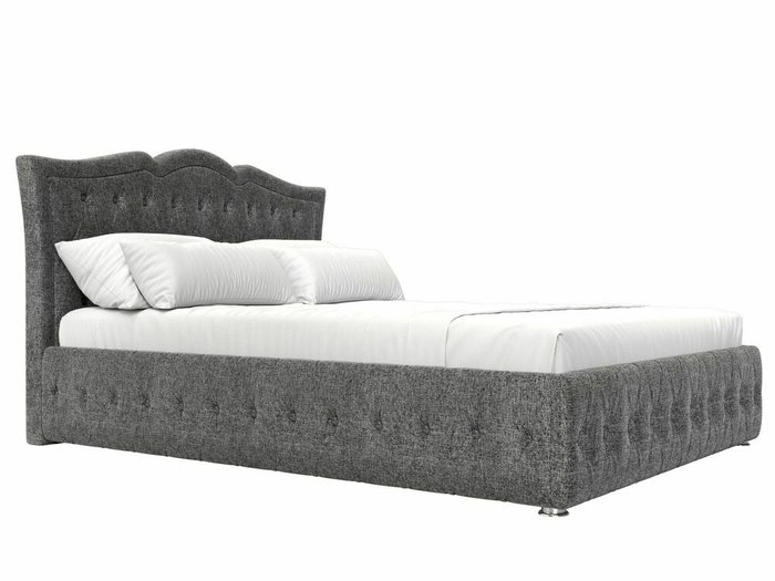Кровать Герда 160х200 серого цвета с подъемным механизмом - лучшие Кровати для спальни в INMYROOM