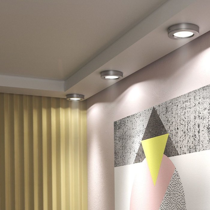 Накладной потолочный светодиодный светильник Сатин DLS030 Ramp - купить Встраиваемые споты по цене 468.0