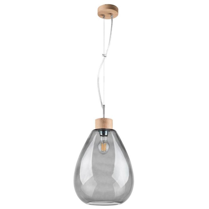 Подвесной светильник Piro с дымчатым плафоном